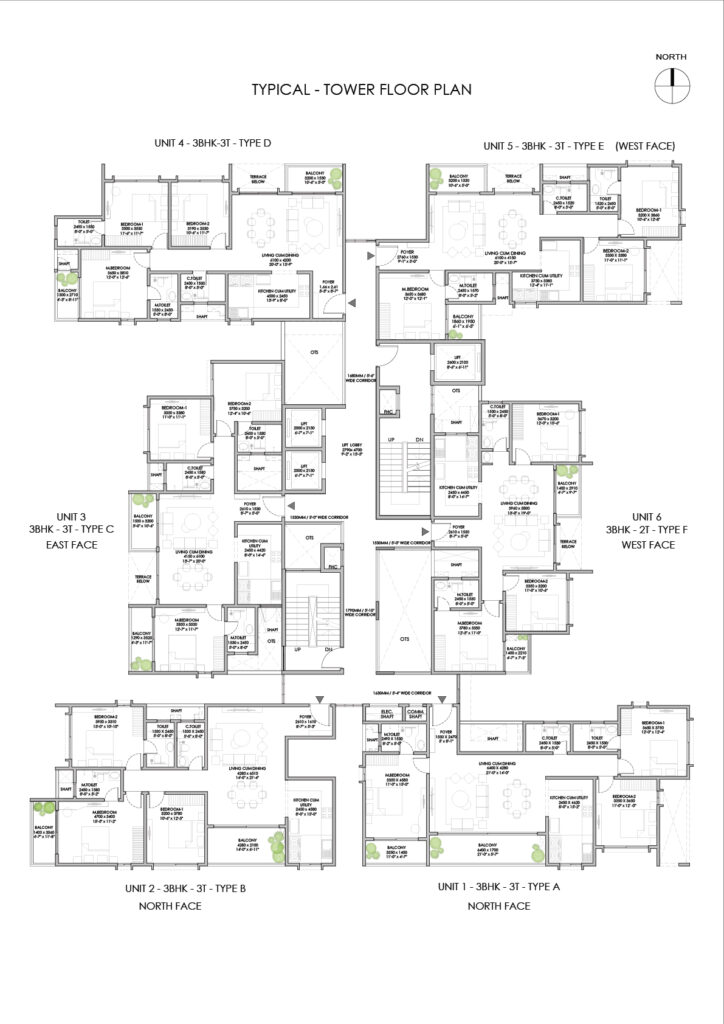 Typical Tower Floor Plan